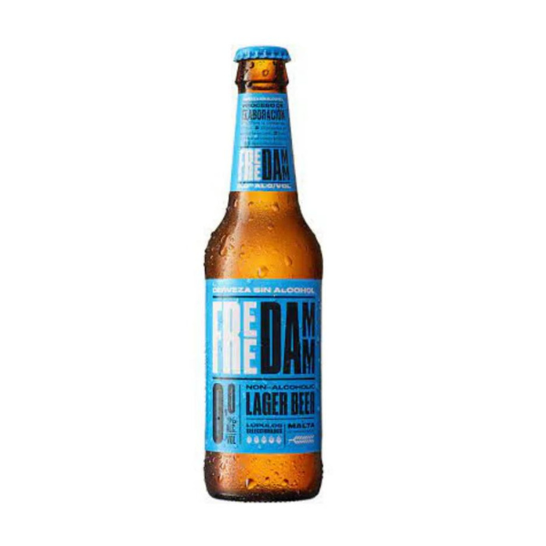 Free Damm Lager 330ml Beer Bottles - 0.0%